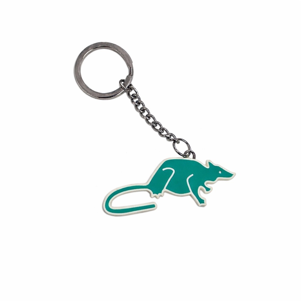 Marc by Marc Jacobs Rat Keychain Green Aqua – Designer Bag Charm Accessory